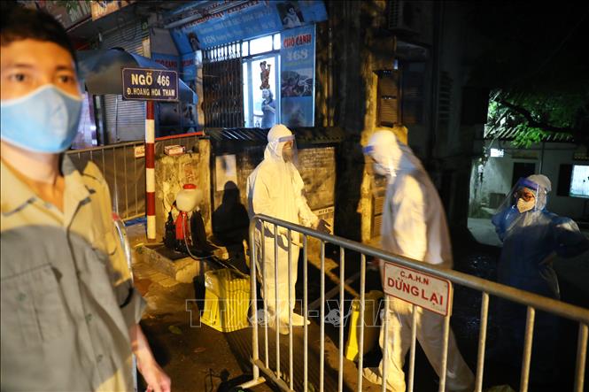 Hà Nội phong tỏa ngõ 466 phố Hoàng Hoa Thám 